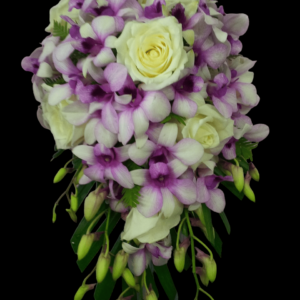 ORCHID AND ROSE TRAIL BOUQUET