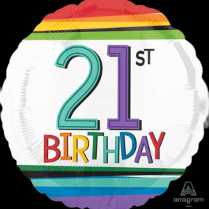 21st birthday balloon