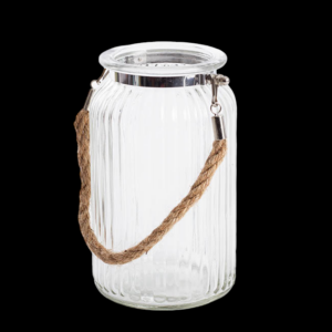 Large Hurricane Glass Jar
