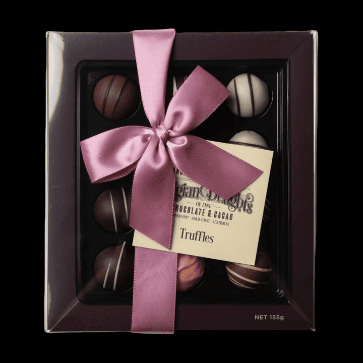 BELGIAN DELIGHTS ASSORTED TRUFFLES GIFT BOX 12 PC
