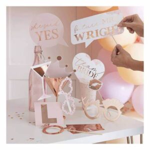 BLUSHING HEN PHOTO BOOTH PROPS