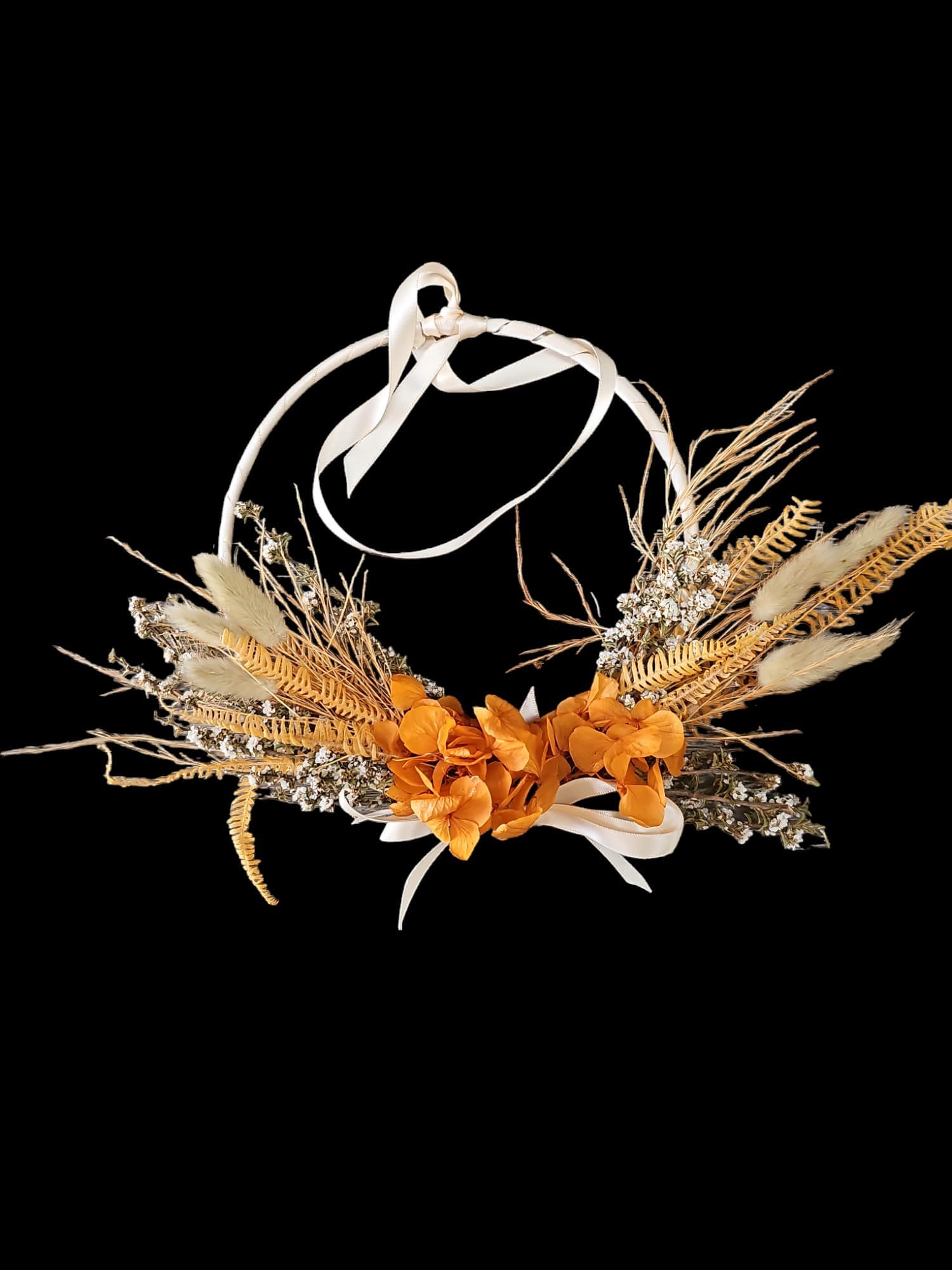 Sage floral hoop