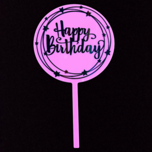 HAPPY BIRTHDAY PINK TOPPER