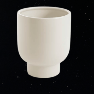 BUFFALO CERAMIC PLANTER - WHITE