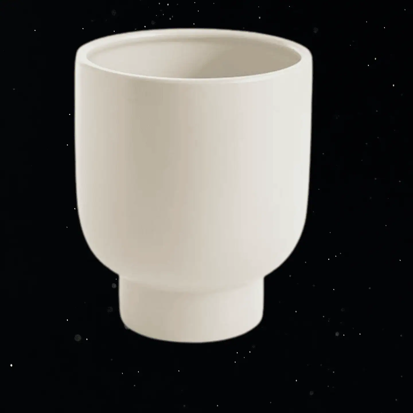 BUFFALO CERAMIC PLANTER - WHITE