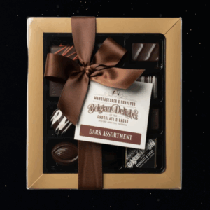 BELGIAN DELIGHTS ASSORTED DARK CHOCOLATE BOX