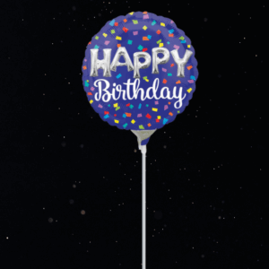 HAPPY BIRTHDAY BALLOON-Blue