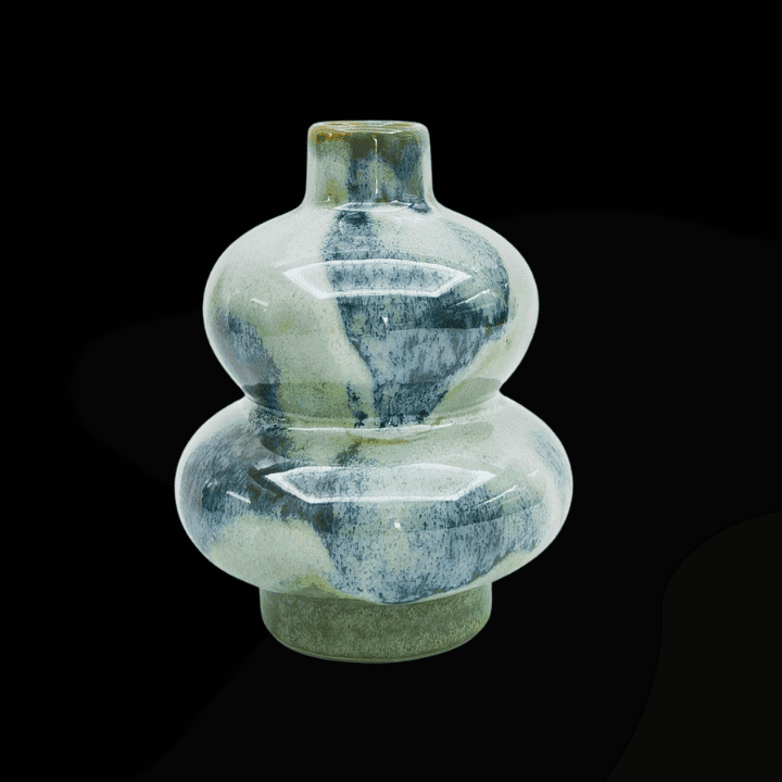 GREEN BRONTE BUD VASE