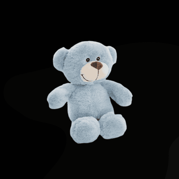 MR SNUGGLES PLUSH TEDDY - BLUE