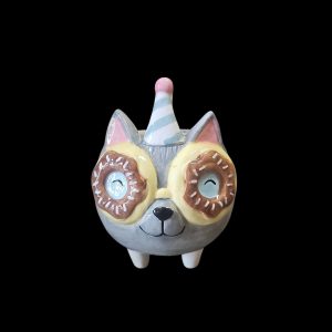 Donut Cat Planter