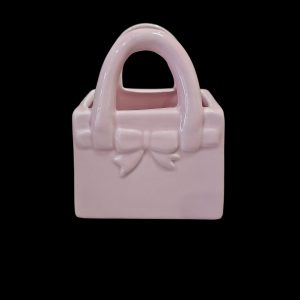 Blush Bow Handbag Planter