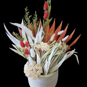 Country dried and preserved arrangement created by Linard Floral in Kingaroy