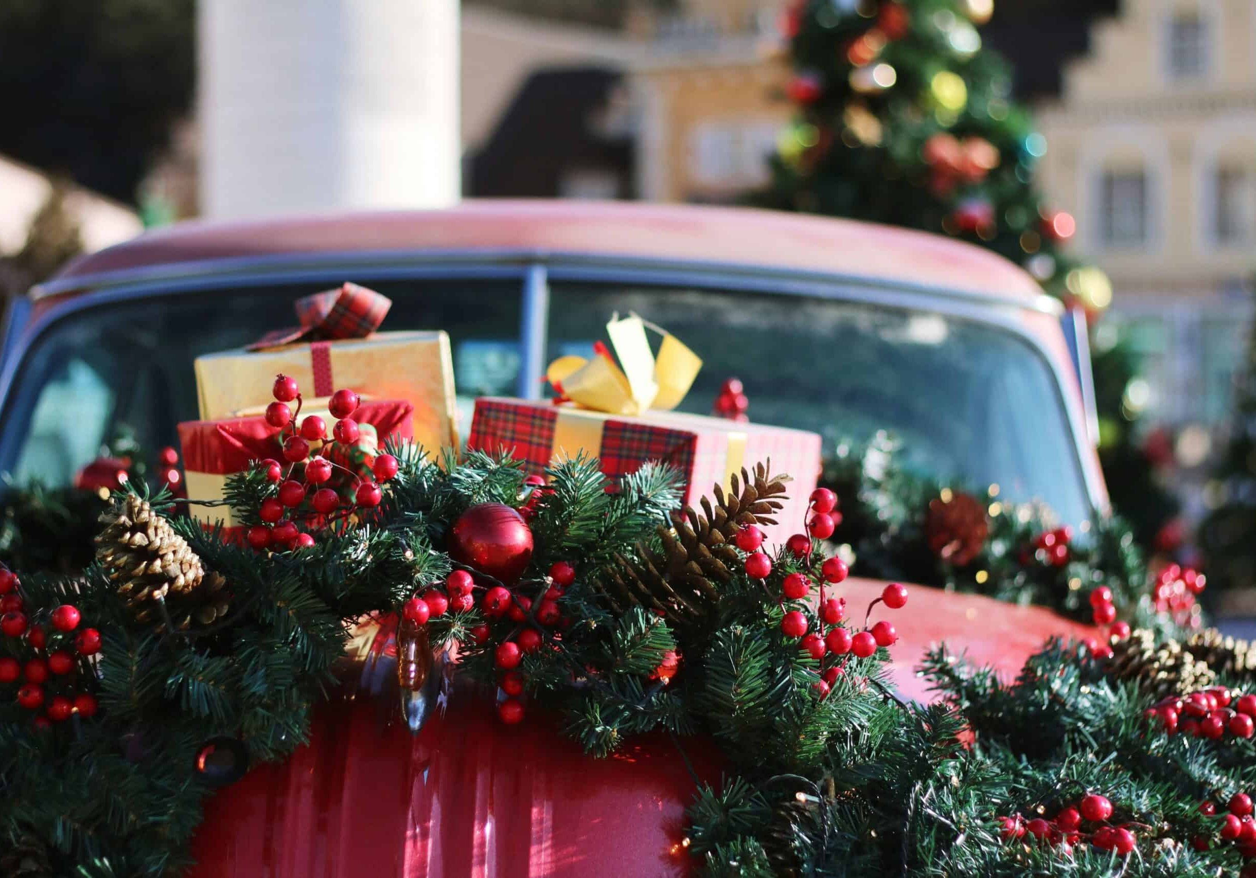 Christmas decoration car